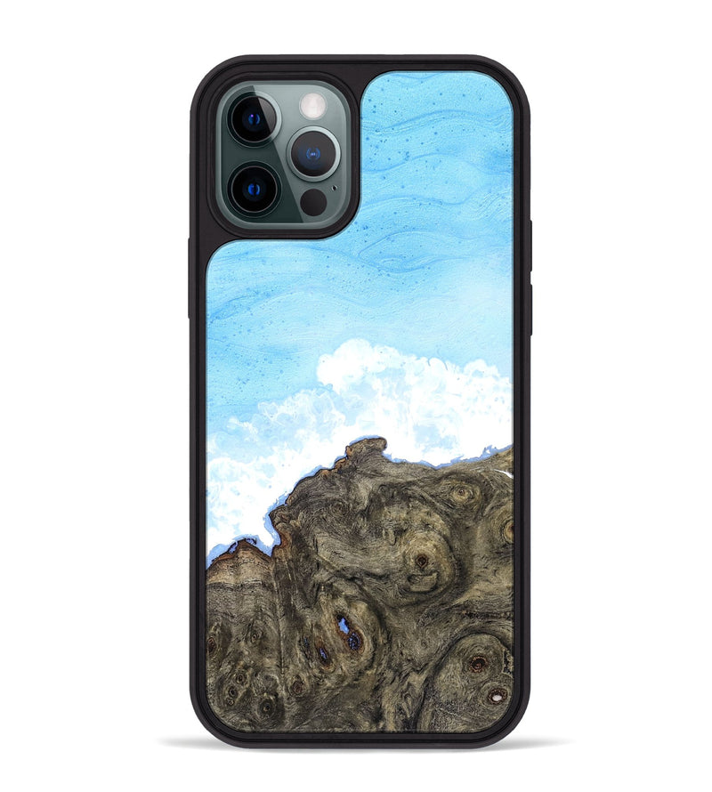 iPhone 12 Pro Max Wood Phone Case - Indigo (Coastal, 827278)
