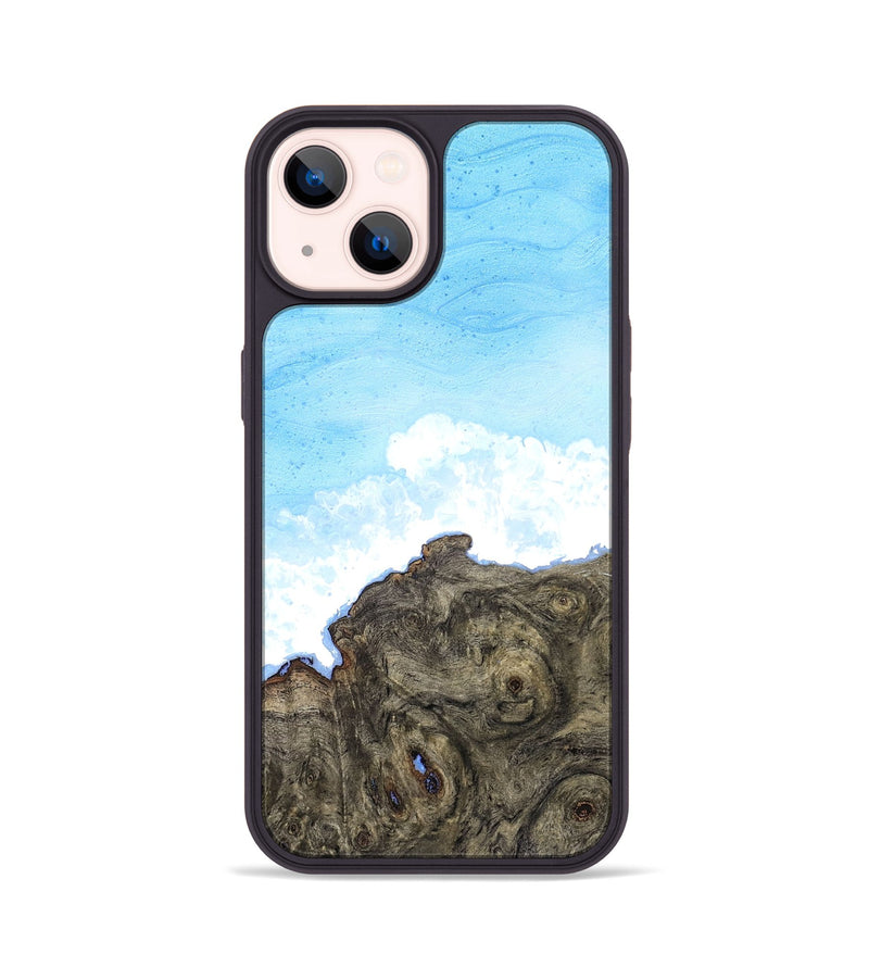iPhone 14 Wood Phone Case - Indigo (Coastal, 827278)