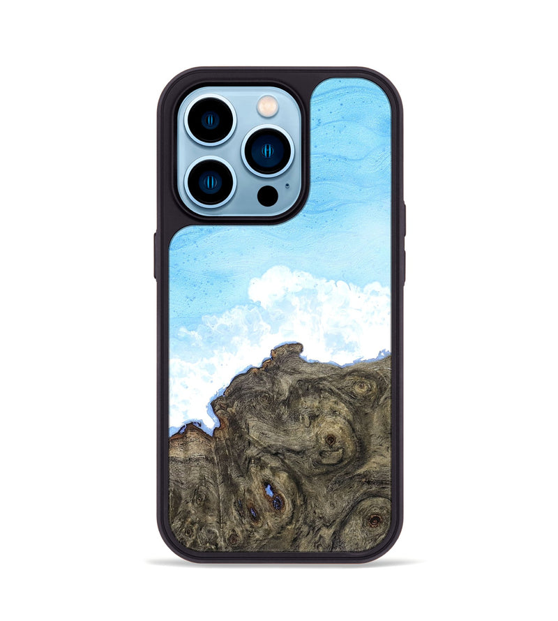 iPhone 14 Pro Wood Phone Case - Indigo (Coastal, 827278)