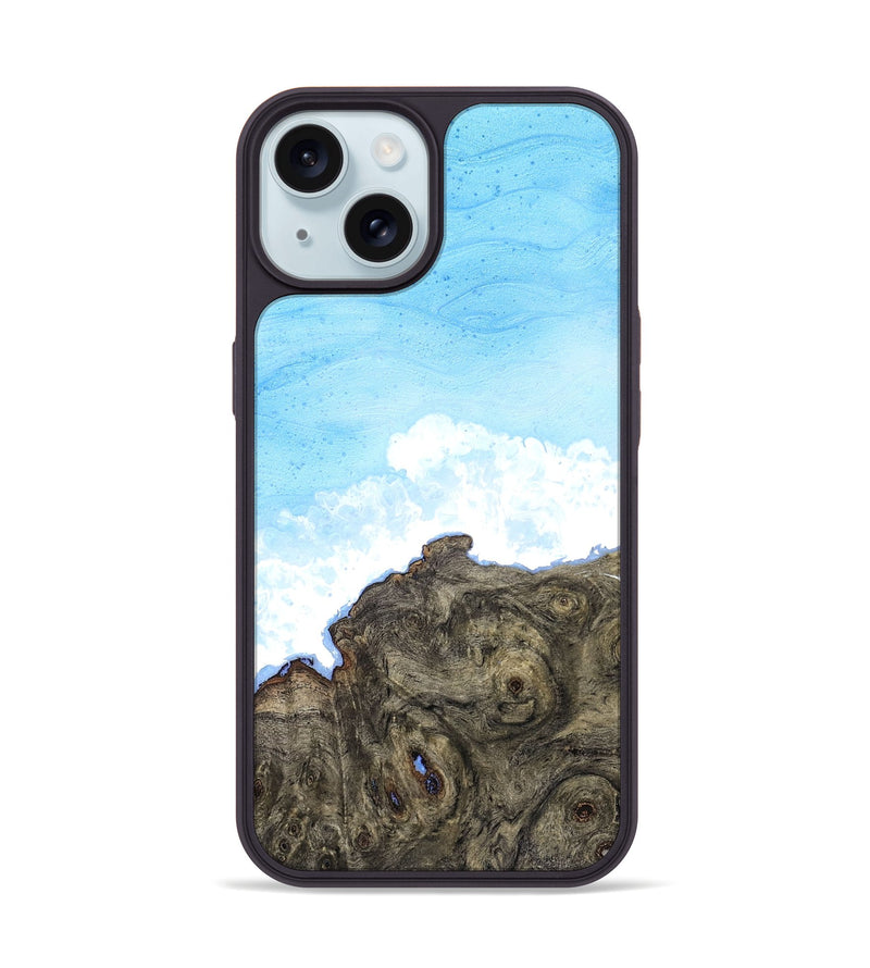 iPhone 15 Wood Phone Case - Indigo (Coastal, 827278)