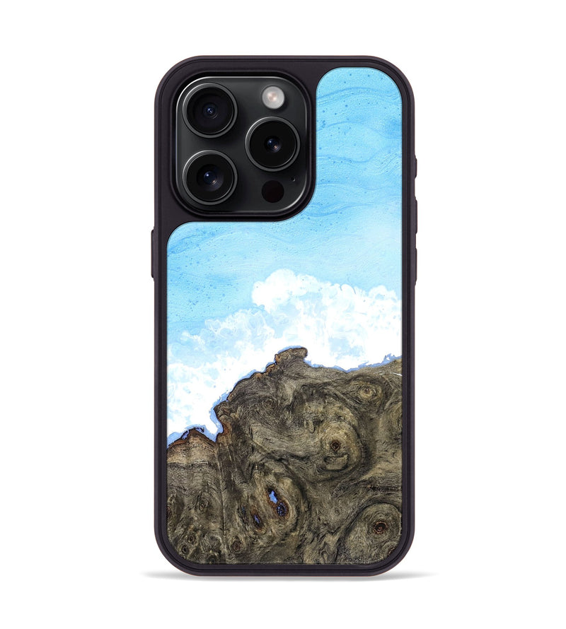 iPhone 15 Pro Wood Phone Case - Indigo (Coastal, 827278)