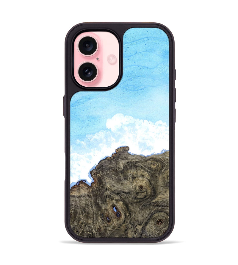 iPhone 16 Wood Phone Case - Indigo (Coastal, 827278)