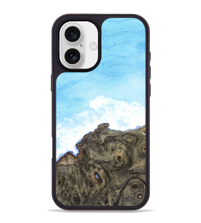 iPhone 16 Plus Wood Phone Case - Indigo (Coastal, 827278)