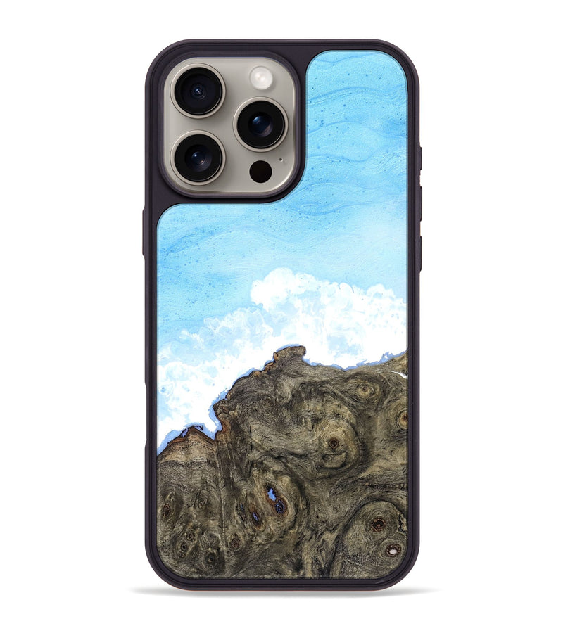 iPhone 16 Pro Max Wood Phone Case - Indigo (Coastal, 827278)