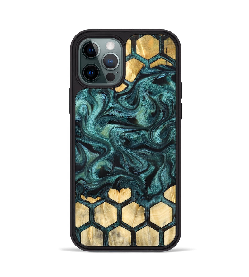 iPhone 12 Pro Wood Phone Case - Yamilet (Pattern, 827290)
