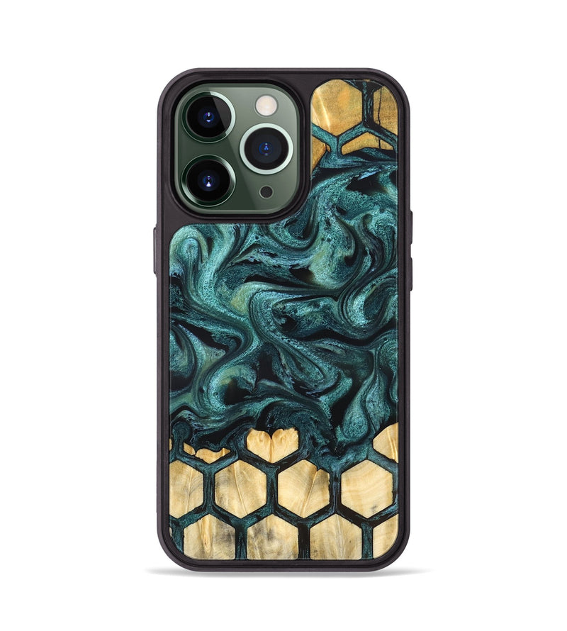 iPhone 13 Pro Wood Phone Case - Yamilet (Pattern, 827290)
