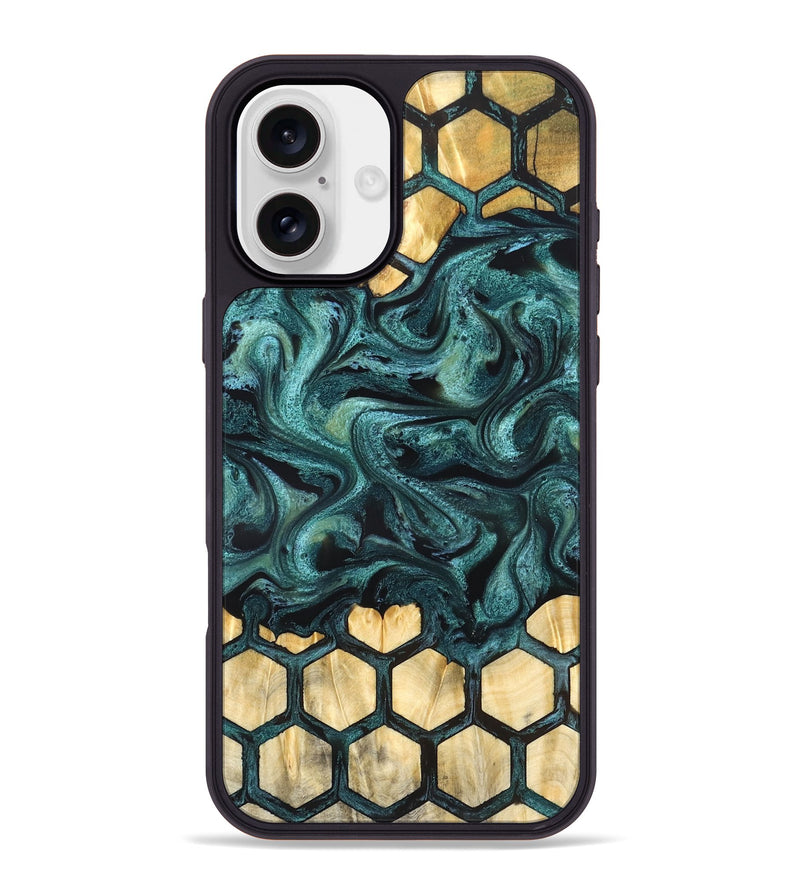iPhone 16 Plus Wood Phone Case - Yamilet (Pattern, 827290)