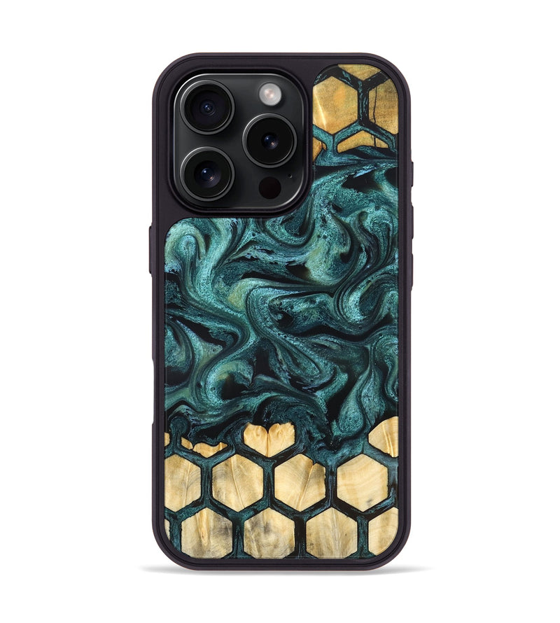 iPhone 16 Pro Wood Phone Case - Yamilet (Pattern, 827290)