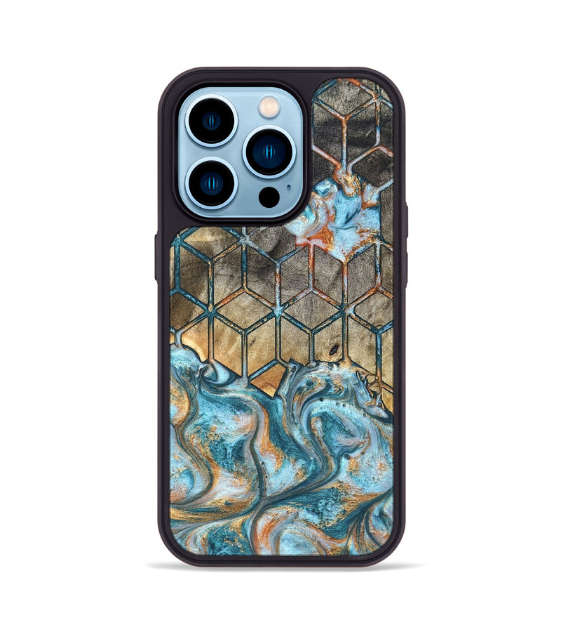 iPhone 14 Pro Wood Phone Case - Mael (Pattern, 827291)