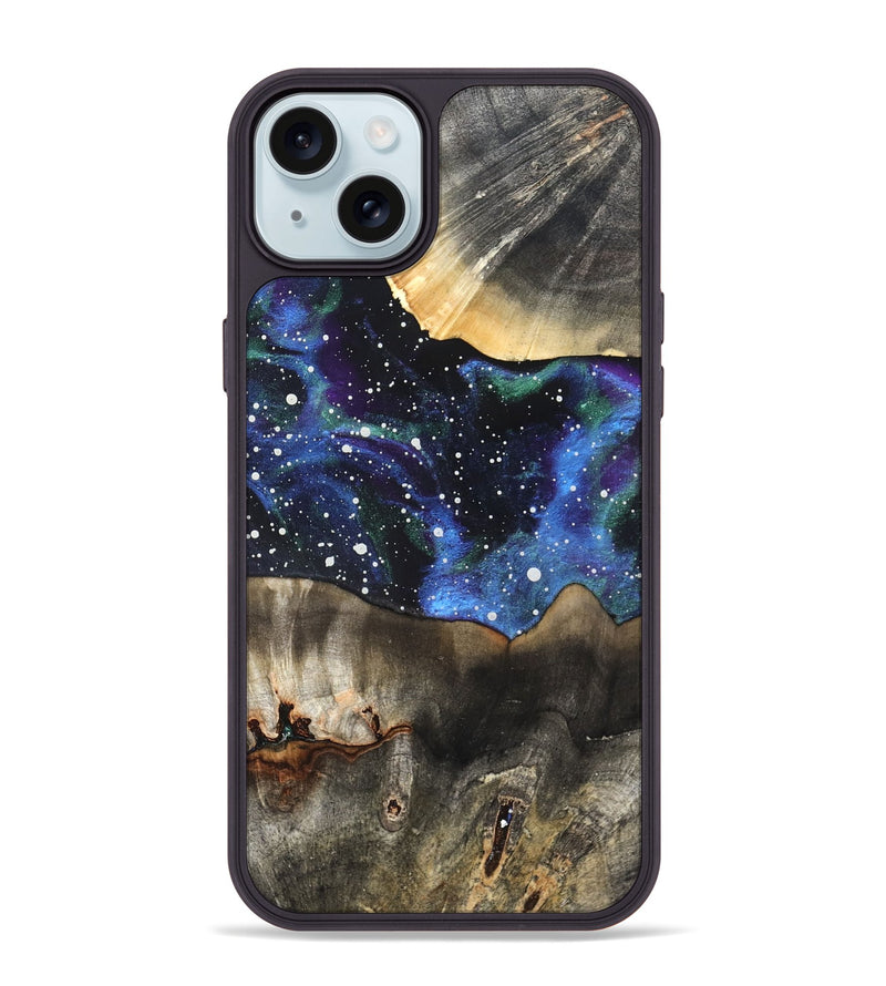 iPhone 15 Plus Wood Phone Case - Paislee (Cosmos, 827295)