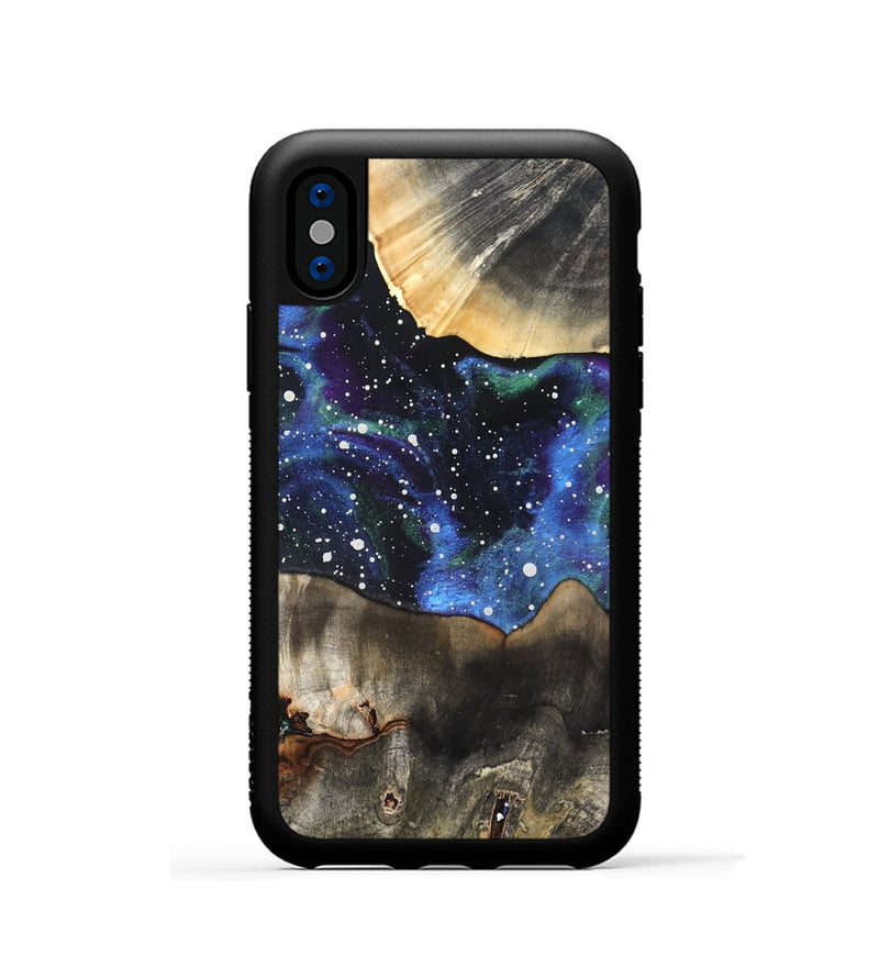 iPhone Xs Wood Phone Case - Paislee (Cosmos, 827295)