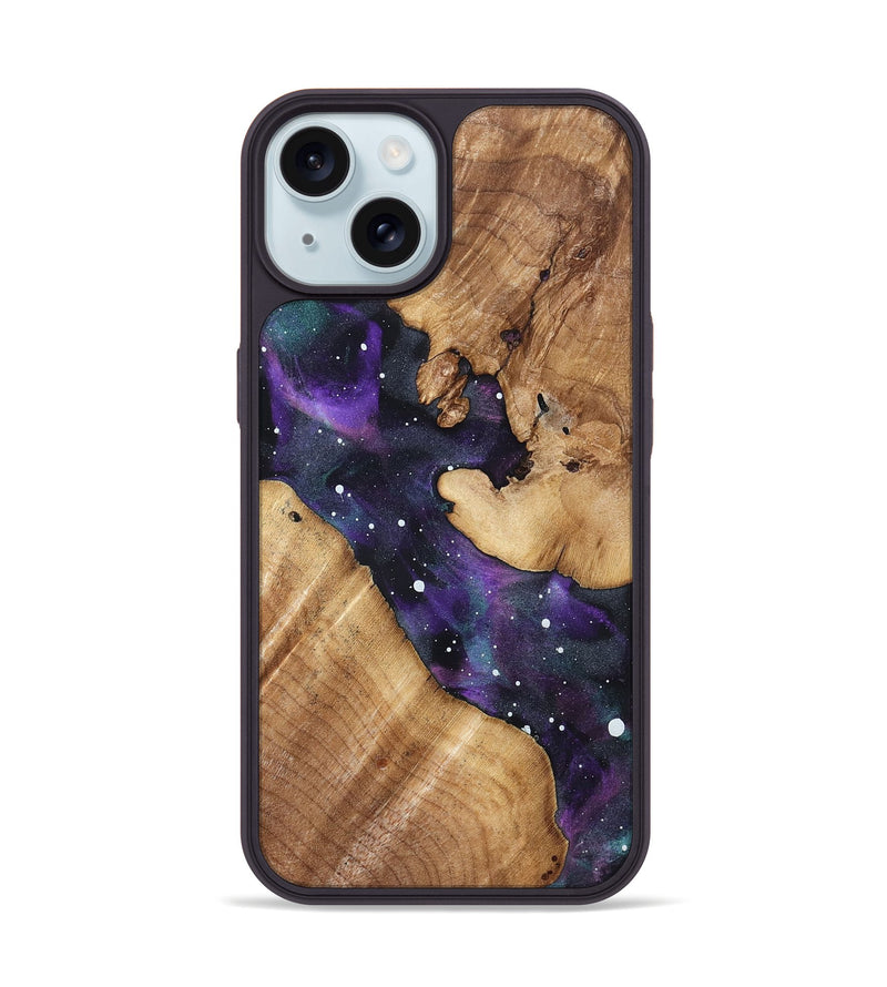 iPhone 15 Wood Phone Case - Ayah (Cosmos, 827302)