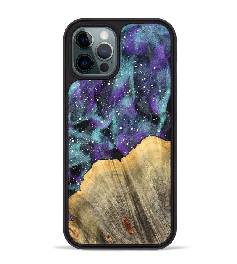iPhone 12 Pro Max Wood Phone Case - Pansy (Cosmos, 827303)