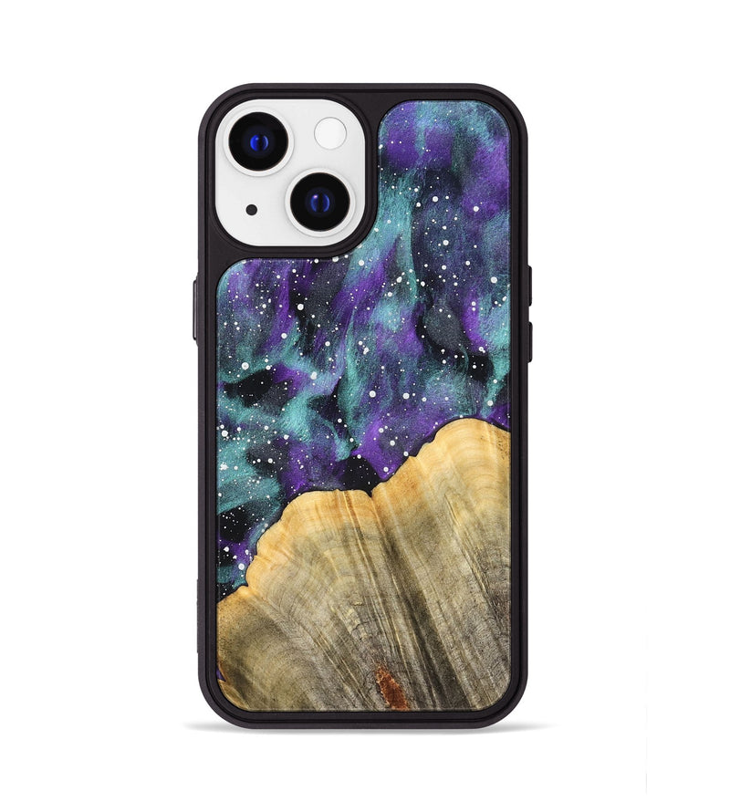 iPhone 13 Wood Phone Case - Pansy (Cosmos, 827303)