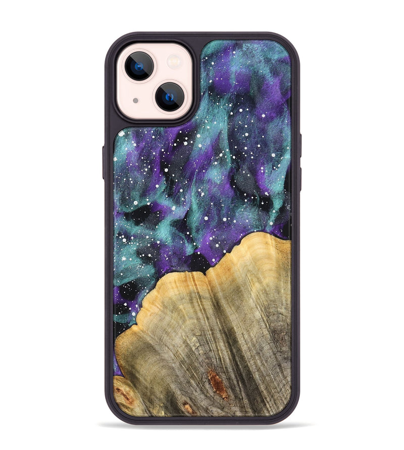 iPhone 14 Plus Wood Phone Case - Pansy (Cosmos, 827303)