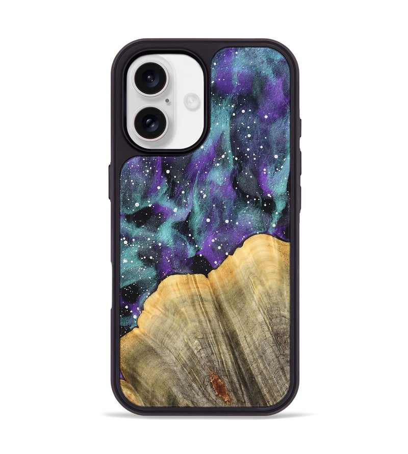 iPhone 17 Wood Phone Case - Pansy (Cosmos, 827303)