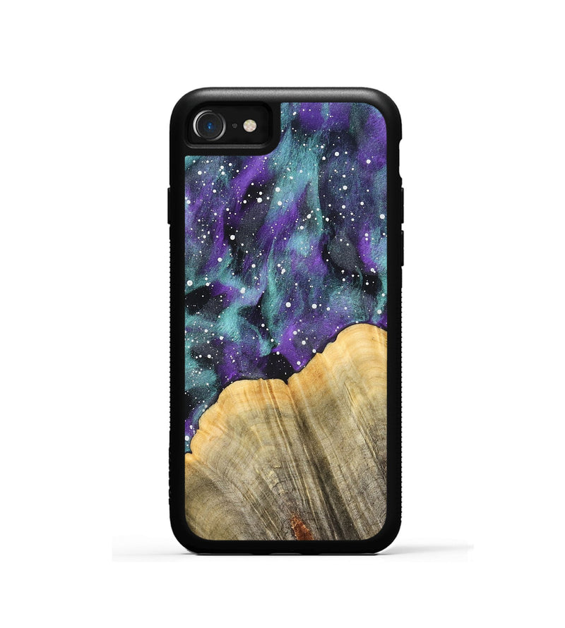 iPhone SE Wood Phone Case - Pansy (Cosmos, 827303)