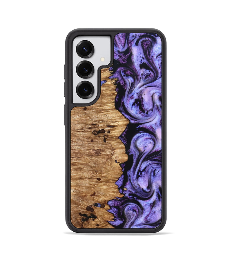 Galaxy S25 Wood Phone Case - Davin (Purple, 827311)