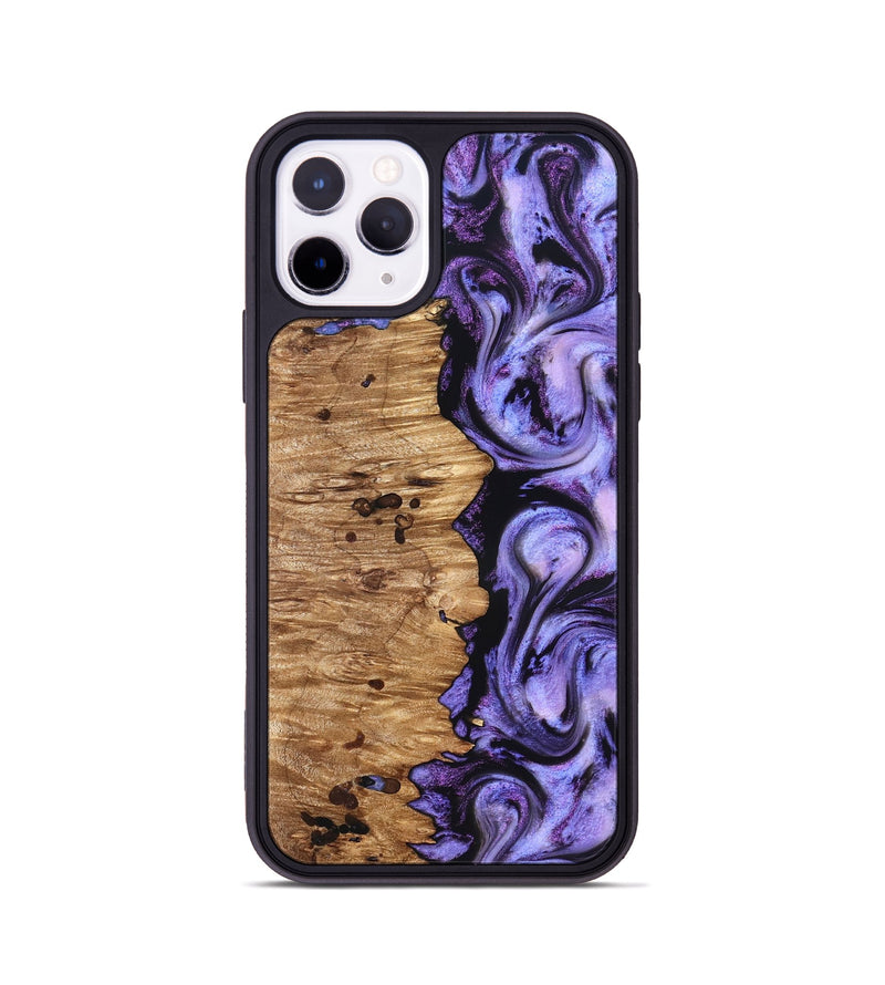 iPhone 11 Pro Wood Phone Case - Davin (Purple, 827311)
