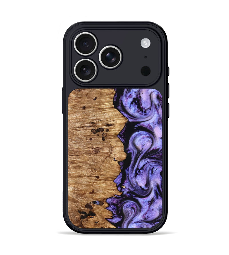 iPhone 17 Pro Wood Phone Case - Davin (Purple, 827311)