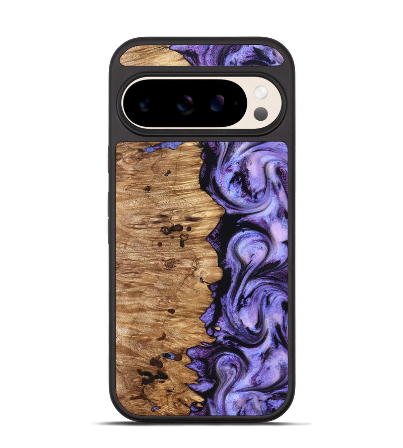 Pixel 10 Wood Phone Case - Davin (Purple, 827311)