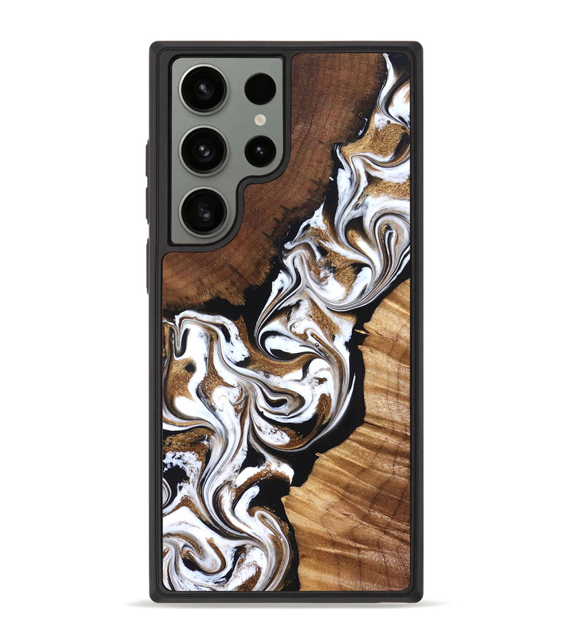 Galaxy S23 Ultra Wood Phone Case - Holden (Black & White, 827312)