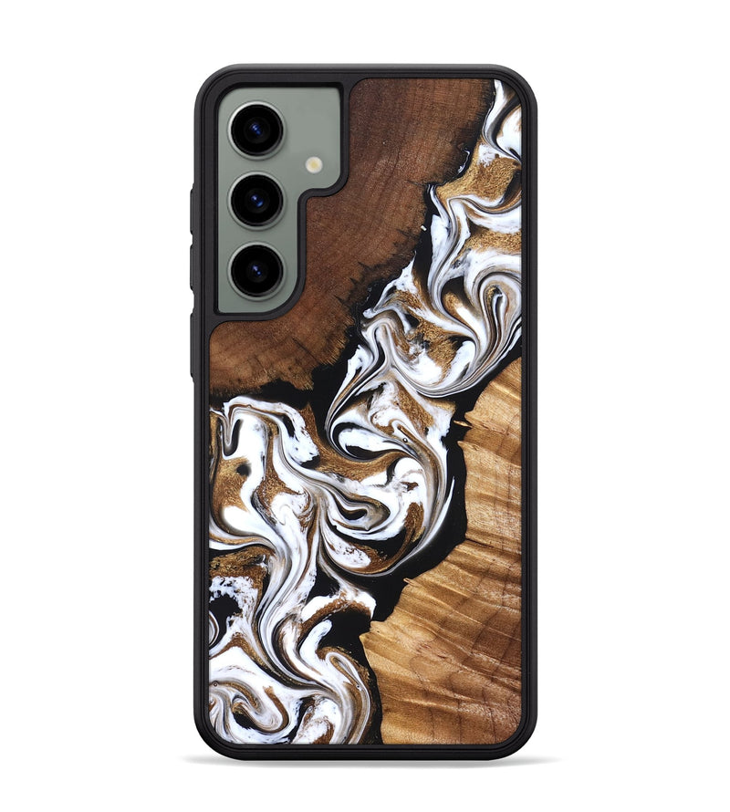 Galaxy S24 Plus Wood Phone Case - Holden (Black & White, 827312)