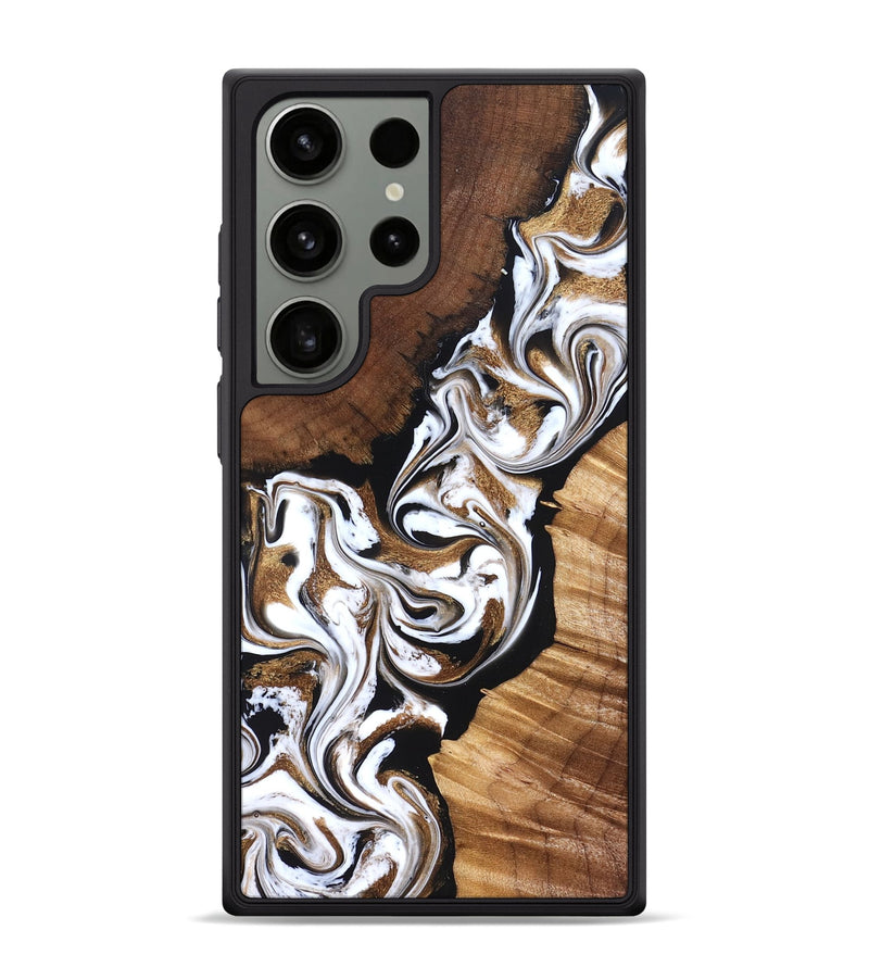 Galaxy S24 Ultra Wood Phone Case - Holden (Black & White, 827312)