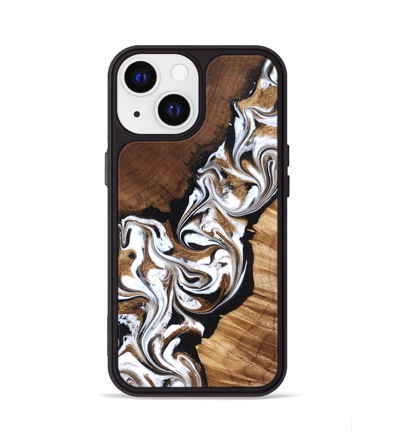 iPhone 13 Wood Phone Case - Holden (Black & White, 827312)