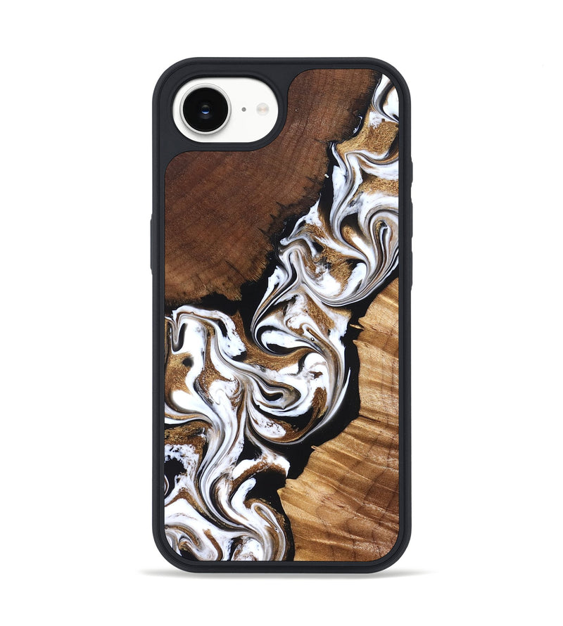 iPhone 16e Wood Phone Case - Holden (Black & White, 827312)
