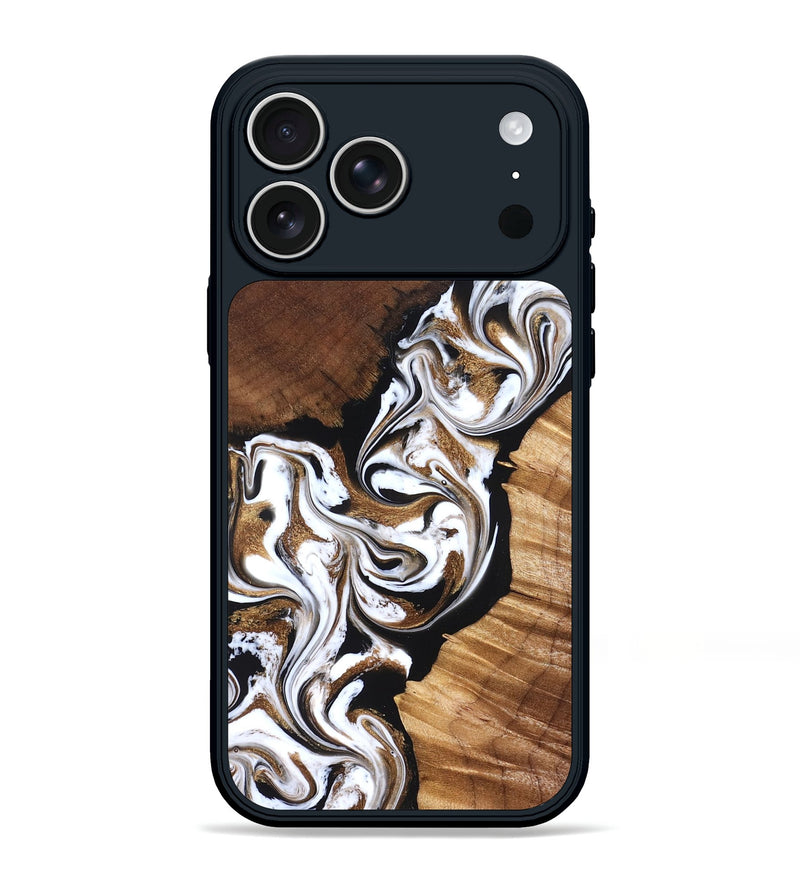 iPhone 17 Pro Max Wood Phone Case - Holden (Black & White, 827312)