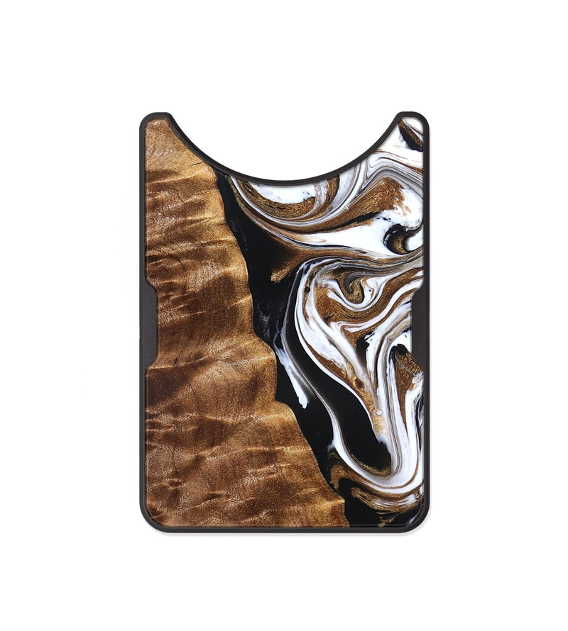 Alloy Wood Wallet - Tracie (Black & White, 827313)