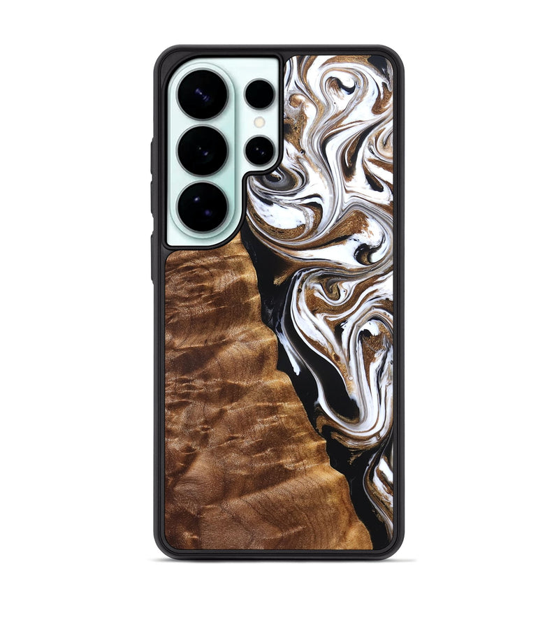 Galaxy S26 Ultra Wood Phone Case - Tracie (Black & White, 827313)