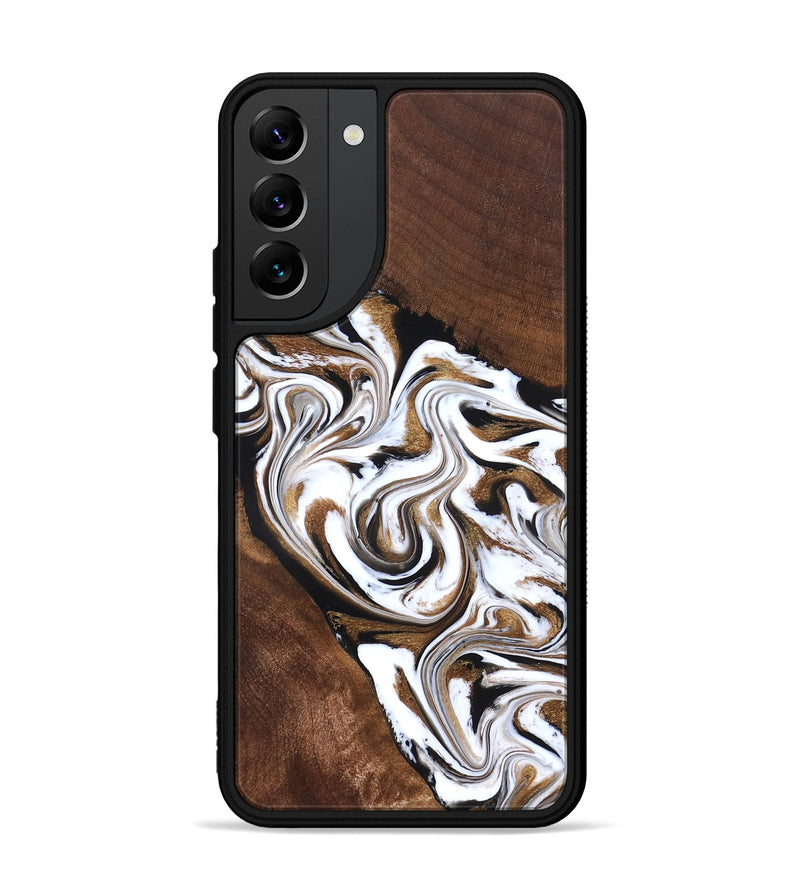 Galaxy S22 Plus Wood Phone Case - Darnell (Black & White, 827314)