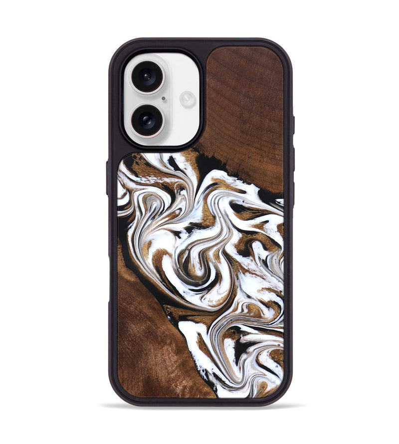 iPhone 17 Wood Phone Case - Darnell (Black & White, 827314)