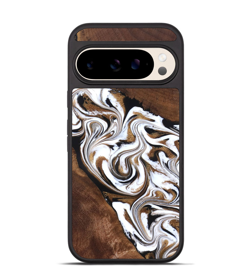 Pixel 10 Wood Phone Case - Darnell (Black & White, 827314)