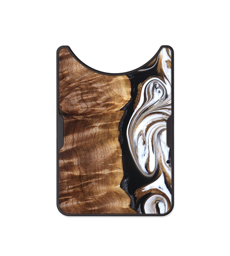 Alloy Wood Wallet - Tracee (Black & White, 827315)