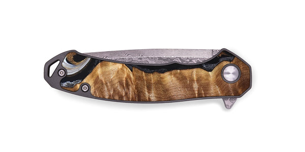 EDC Wood Pocket Knife - Tracee (Black & White, 827315)