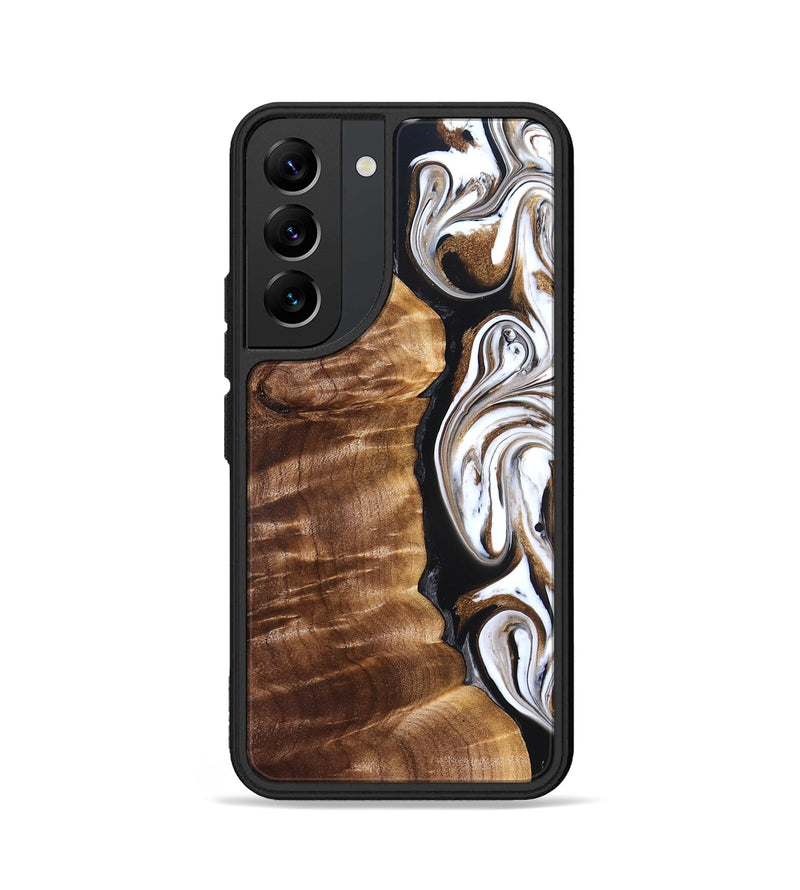 Galaxy S22 Wood Phone Case - Tracee (Black & White, 827315)