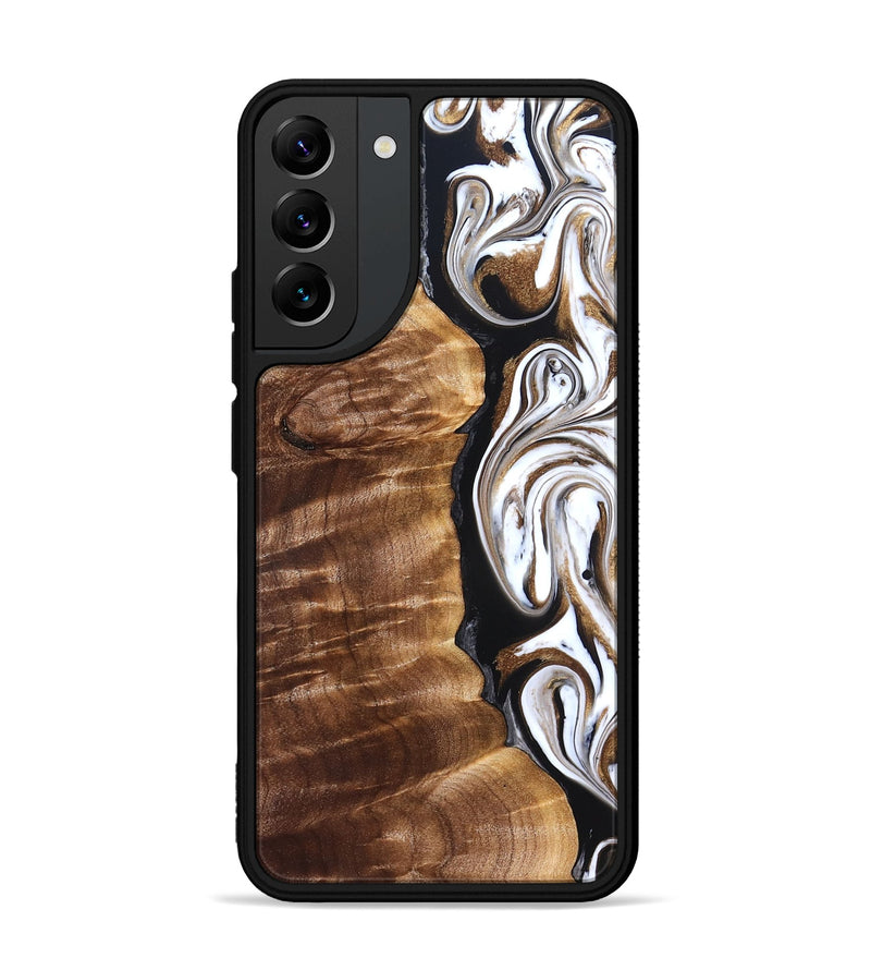 Galaxy S22 Plus Wood Phone Case - Tracee (Black & White, 827315)