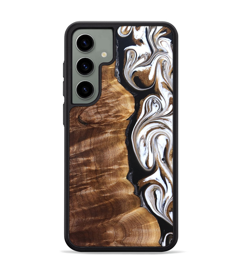 Galaxy S24 Plus Wood Phone Case - Tracee (Black & White, 827315)