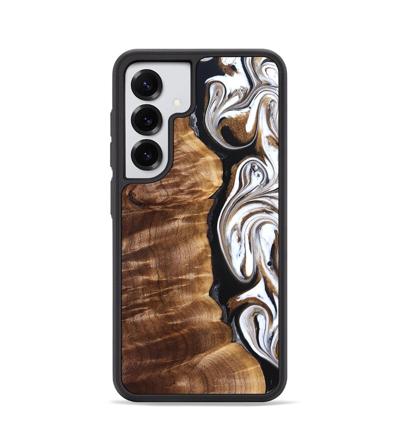 Galaxy S25 Wood Phone Case - Tracee (Black & White, 827315)