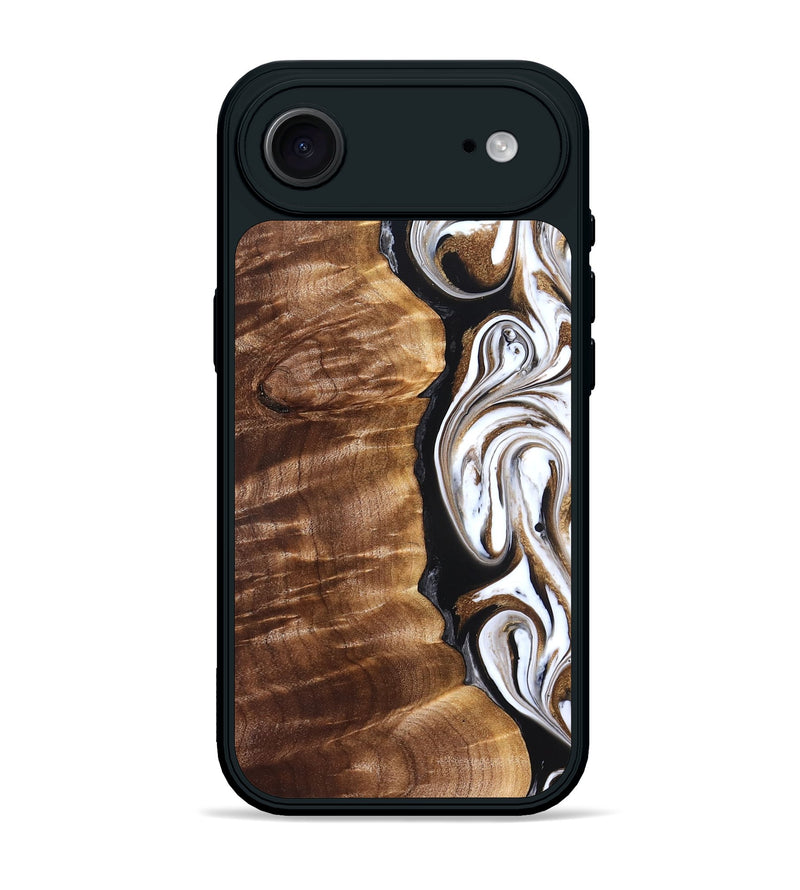 iPhone 17 Air Wood Phone Case - Tracee (Black & White, 827315)