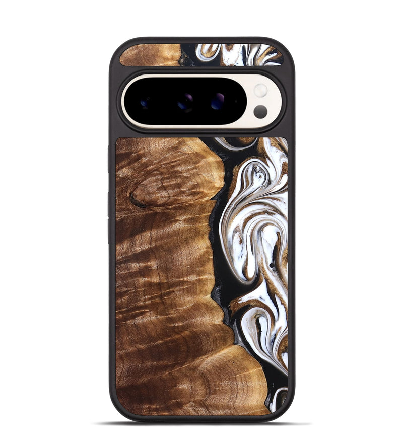 Pixel 9 Pro Wood Phone Case - Tracee (Black & White, 827315)