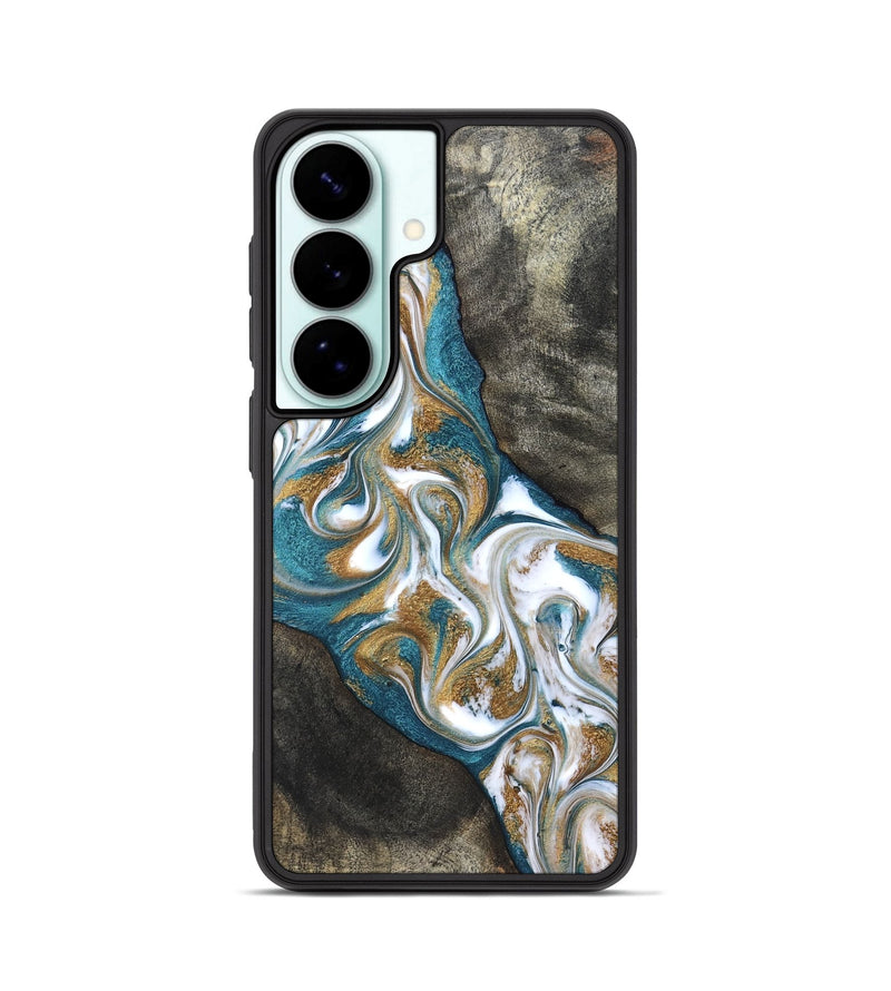 Galaxy S26 Wood Phone Case - Payten (Teal & Gold, 827318)