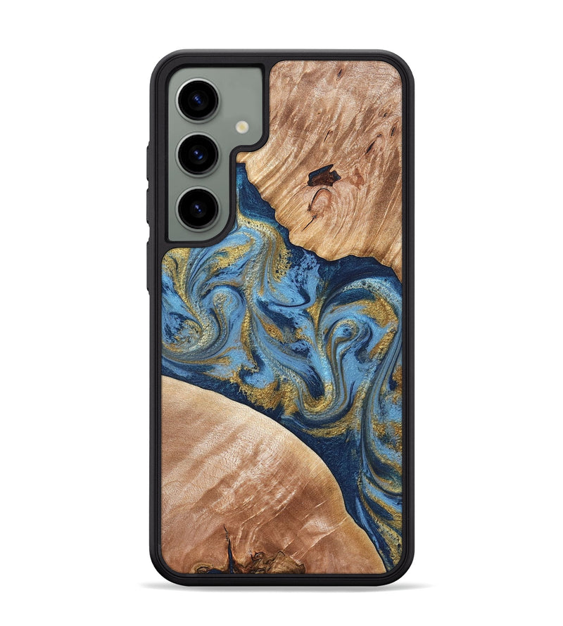 Galaxy S24 Plus Wood Phone Case - Jakai (Teal & Gold, 827319)
