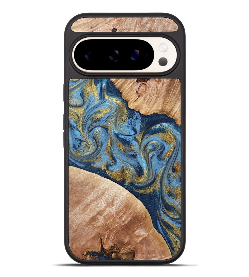Pixel 9 Pro XL Wood Phone Case - Jakai (Teal & Gold, 827319)