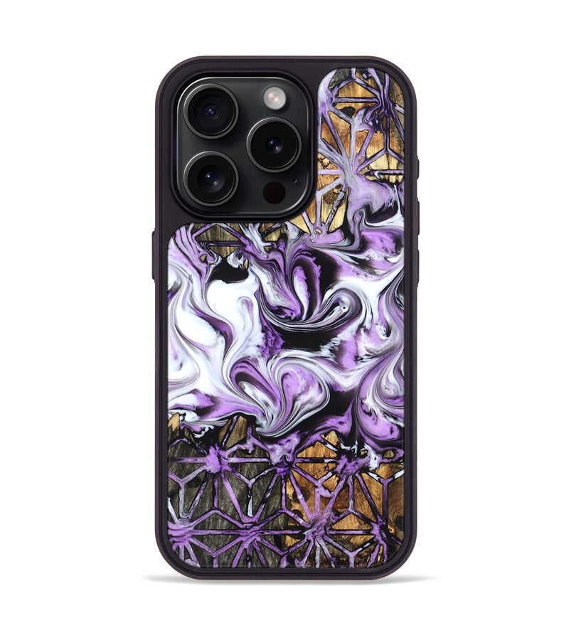 iPhone 15 Pro Wood Phone Case - Dusty (Pattern, 827326)