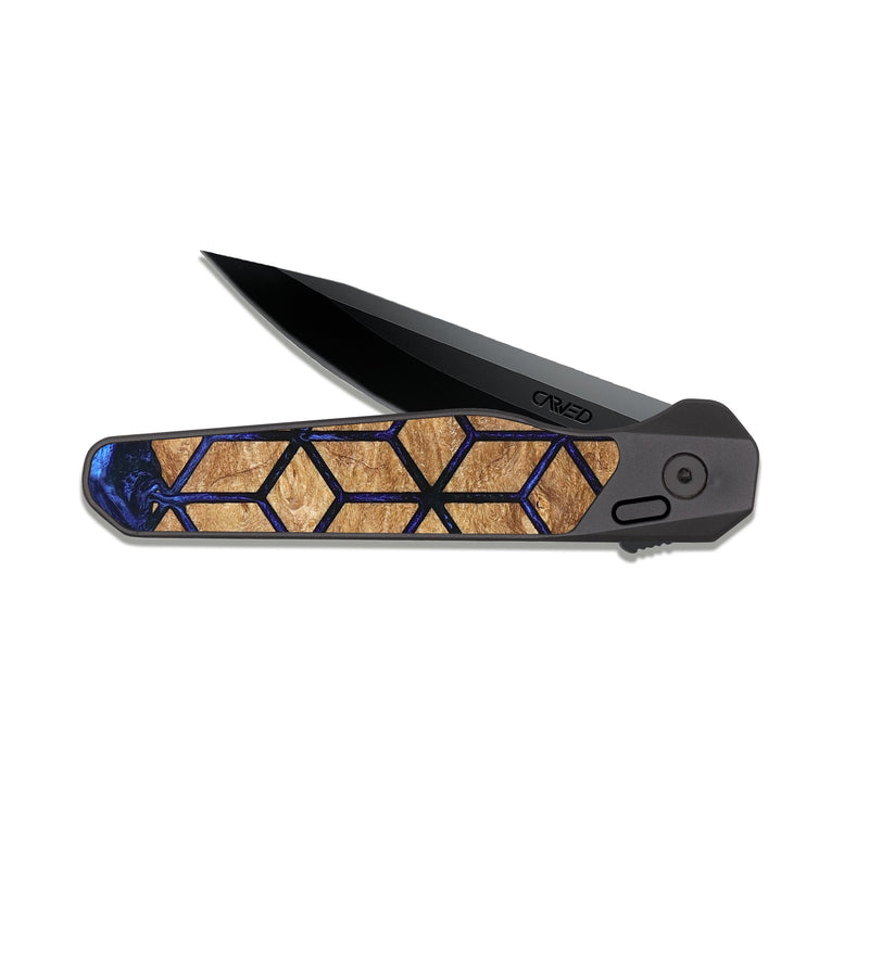 EDC Dark Slate Wood Pocket Knife - Danny (Pattern, 827327)