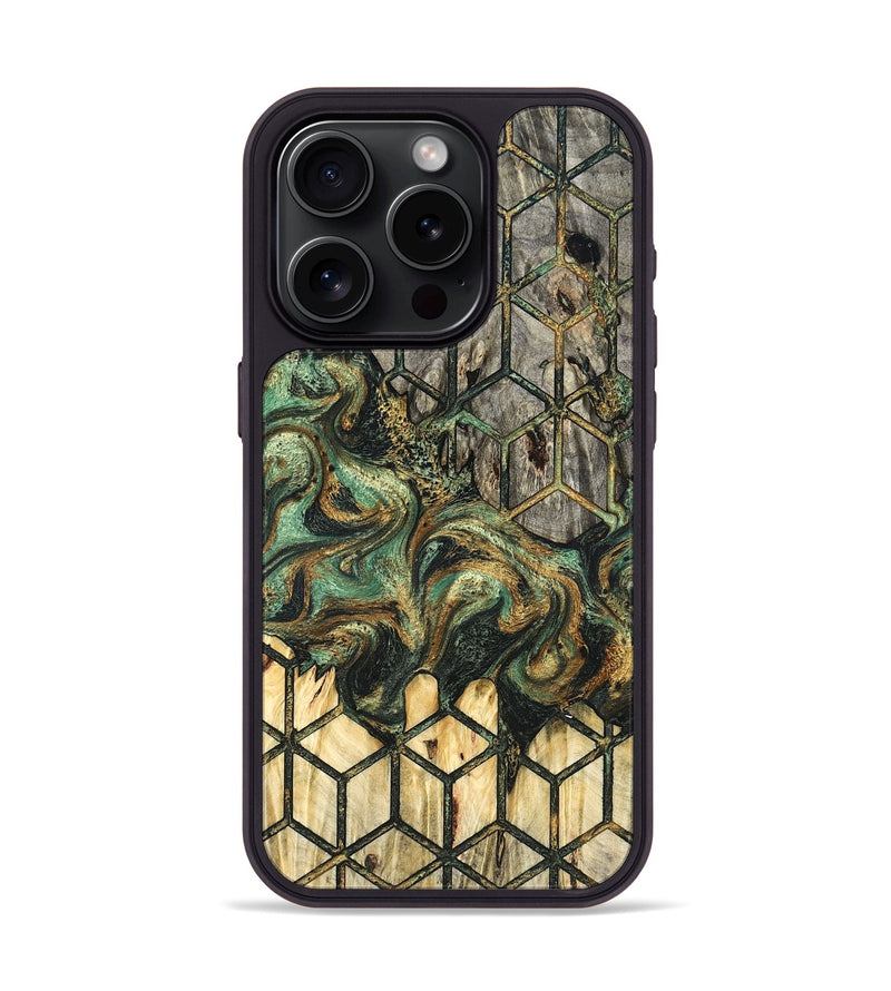 iPhone 15 Pro Wood Phone Case - Rowan (Pattern, 827328)